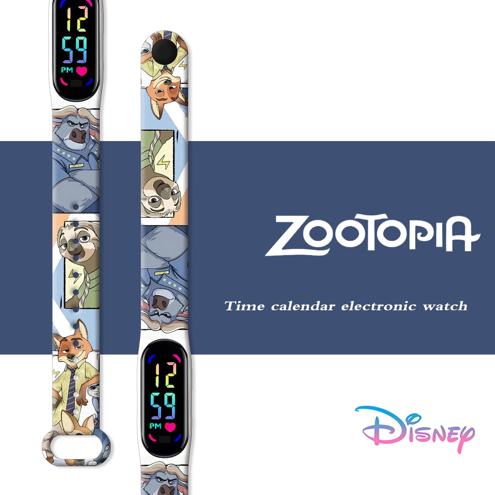 

Zootopia Series Printed Wrist Strap for Xiaomi Mi Band 10 Wristband Replaceable Bracelet for Mi Band 9/8/NFC Smart Watchband