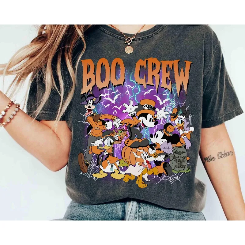 

Рубашка с изображением мумии Диснея, женская рубашка из чистого хлопка, летняя новая стильная мужская и женская пара, повседневная модная уличная одежда