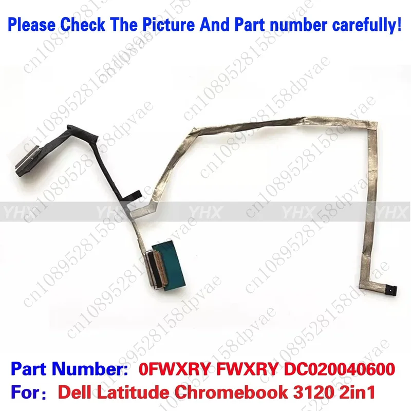 

GYX New 0FWXRY FWXRY For Dell Latitude Chromebook 3120 2in1 EDP Cable LCD LVDS Line.