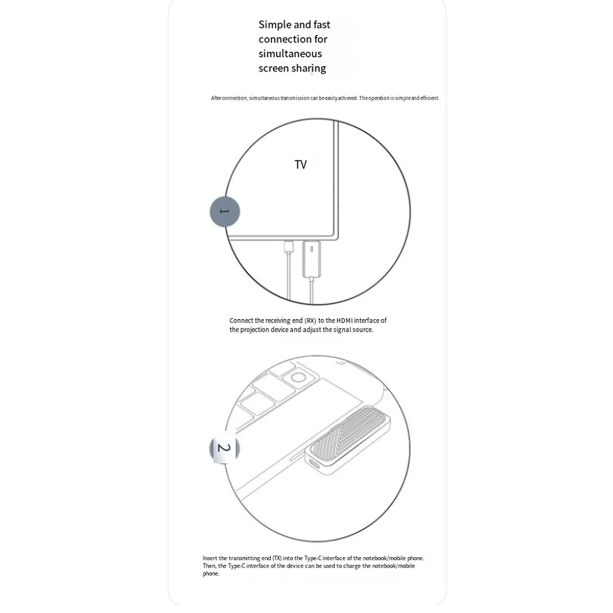 

ABME-совместимый приемник беспроводной передачи данных, проектор с экраном для мобильных телефонов, ТВ, компьютеров