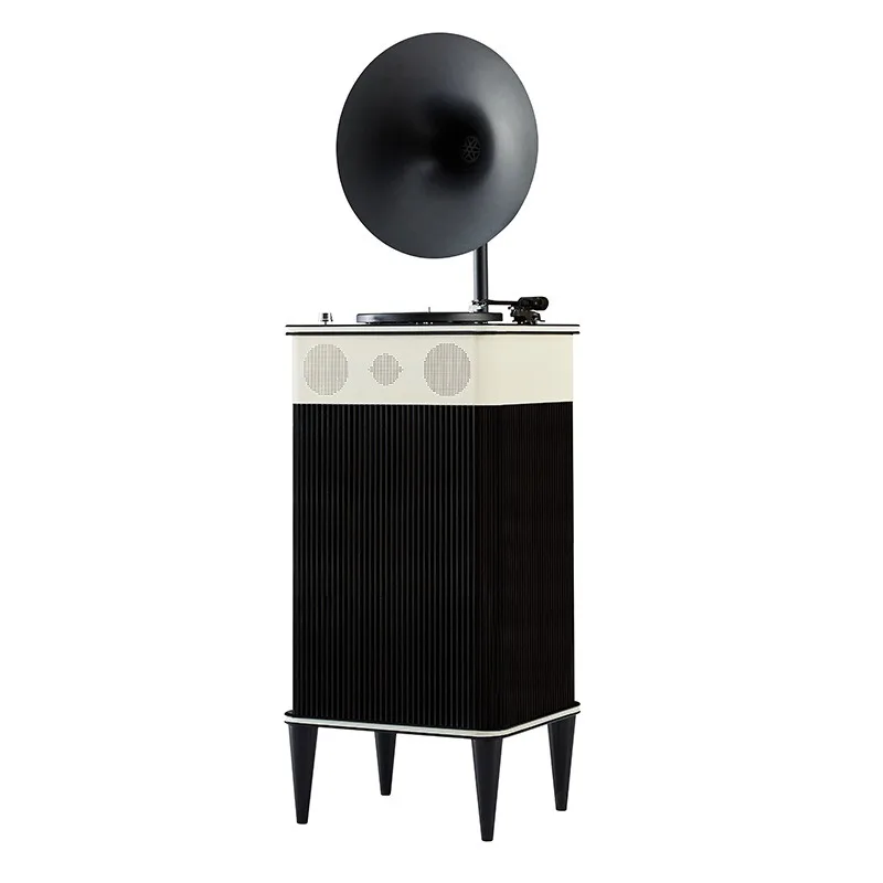 Gramophone retro home vinyl record player solid wood loudspeaker stereo