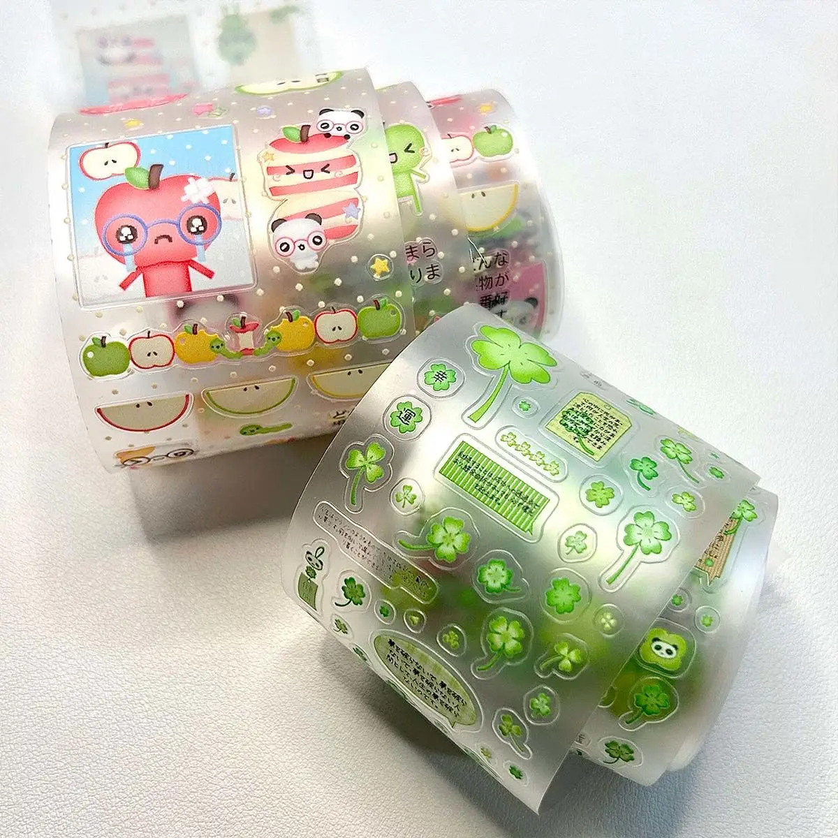 

Рулон ленты Kawaii Clover Washi для скрапбукинга, журналов, украшений наклеек «сделай сам», журнал ручной работы, скрапбукинг
