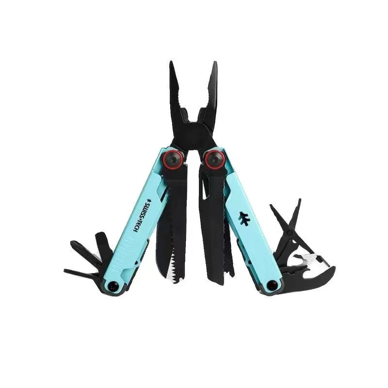 SWISS TECH 16in1 Multitool EDC Camping Equipment Tactical Survival Hunting Outdoor Hiking Pocketknife Folding Pliers