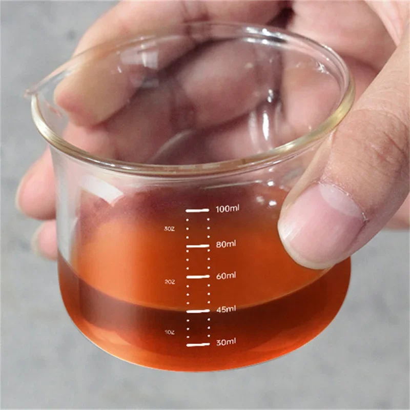 100ml High Borosilicate Glass Measuring Cups Heavy Calibre Milk Mug Coffee Aroma Cup  Eapresso Dosing Cup Coffee Accessories