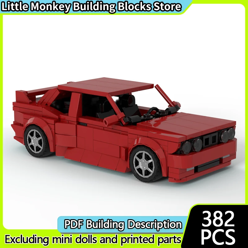 

Конструктор «Гоночная машина» MOC: Классический модульный набор M3 E30 Sedan для сборки, развивающая игрушка для детей, подарок на праздник