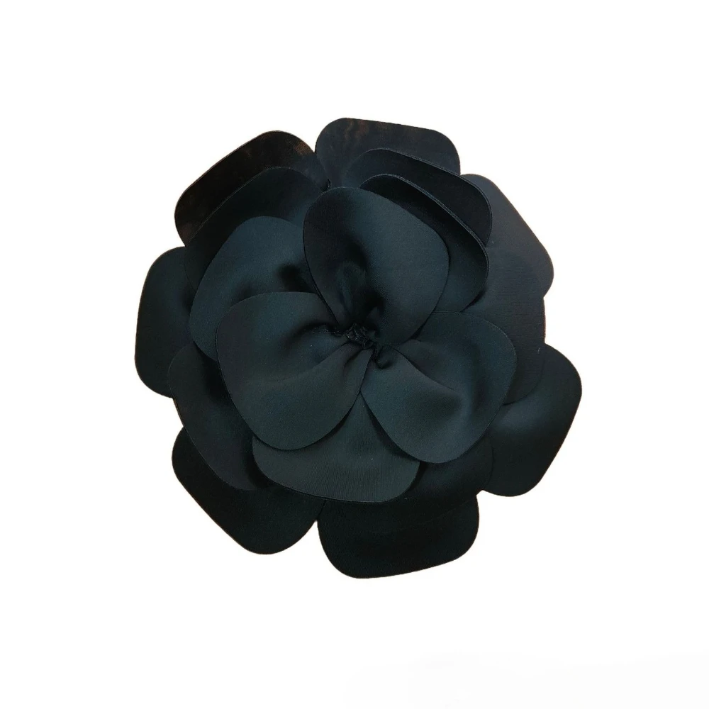 New Multi-layer Camellia Fabric Flower Brooch for Women Handmade Formal Pins Applique Fabrics Wedding Party Badge Accessory