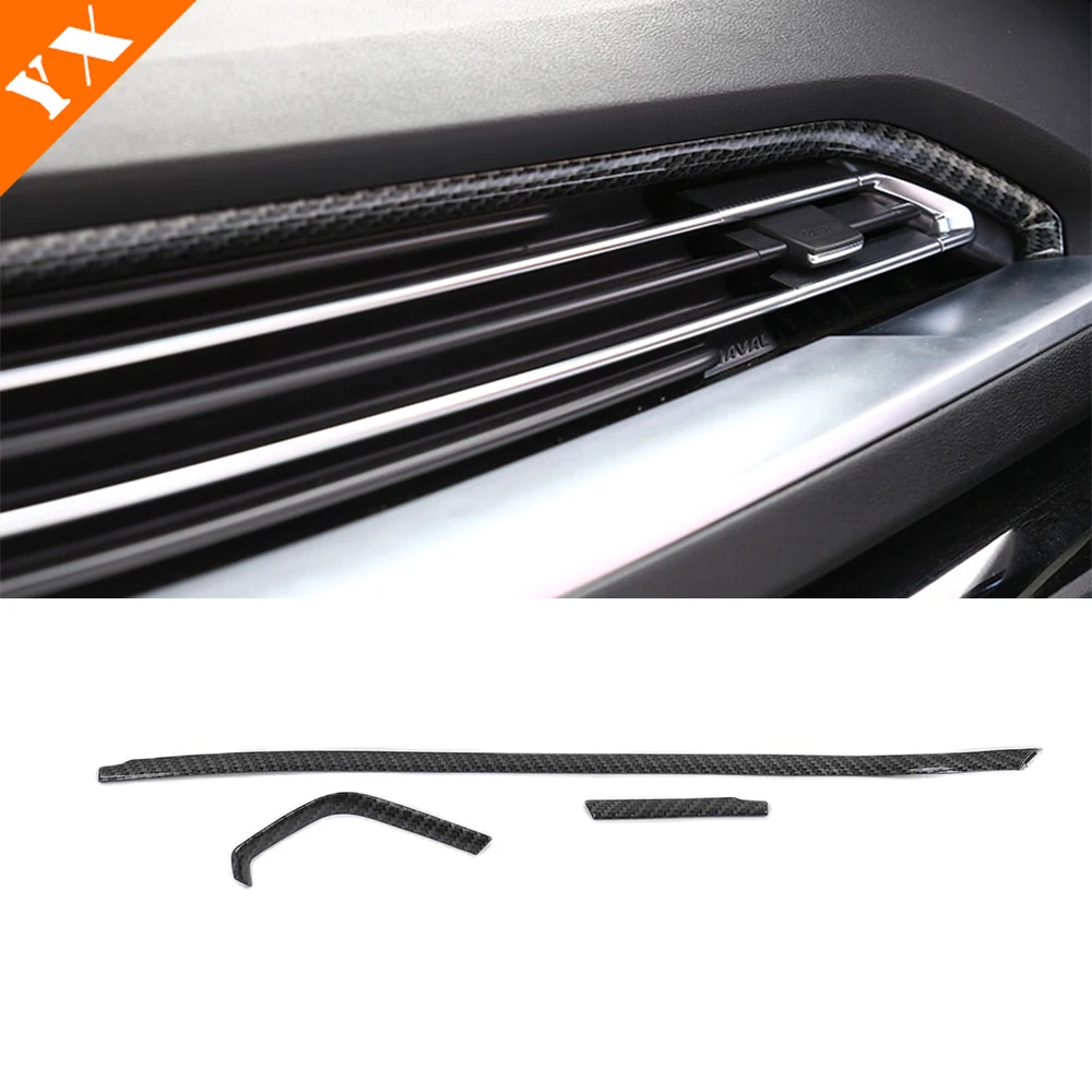 

Car Dashboard Central Console Air Conditioner Vents Carbon Look Sticker Frame Trim For Haval H6 2nd gen Accessories 2017-2020