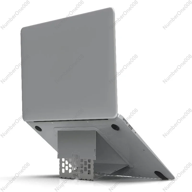 Computer Stand for Macbook Notebook Heightening Heat Dissipation Metal Folding and Sticking Bracket