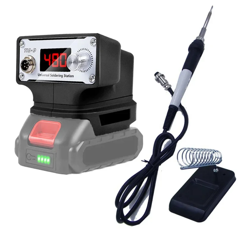 Mini Soldering Station Hot Air Gun Solder Station Digital Display Electronics Repairing Home DIY Tool For Makita 20V Battery