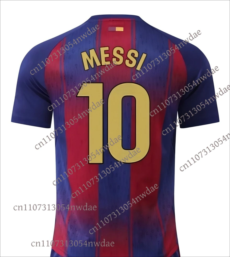 25_26 برشلونة # 19 لامين يامال هوم لكرة القدم كيت جيرسي قصيرة الأكمام 3Ds كرة القدم تي شيرت الشباب الاطفال التدريب في الهواء الطلق عارضة