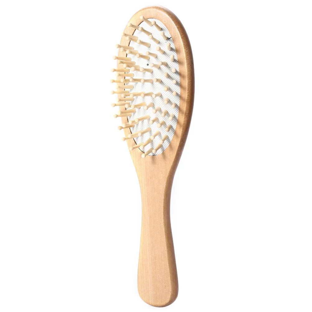 

Wooden Hair Vent Brush Bamboo Scalp Massager Relaxing Dandruff Exfoliating Antistatic Comb Improve Hair Loss Shine