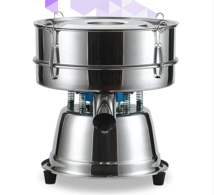 stainless steel vibrating screen, sieve powder machine, electric sieve filter,medicine powder Vibration screening machine 40cm