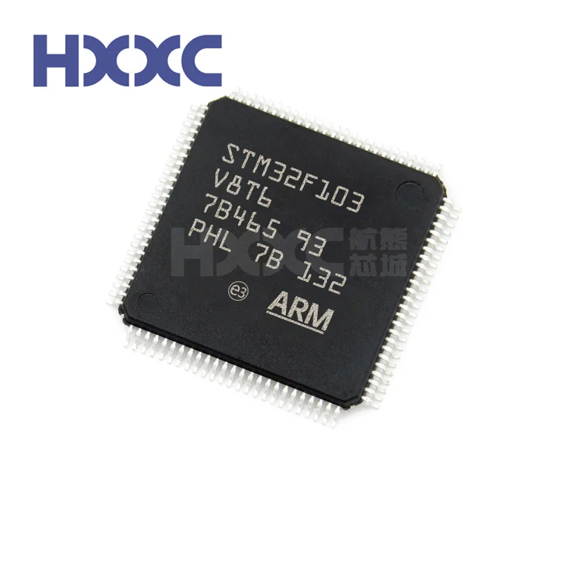 

5PCS NEW Original Integrated Circuits STM32F103 STM32F103VBT6 ic chip LQFP-100 ICs MCU Microcontroller