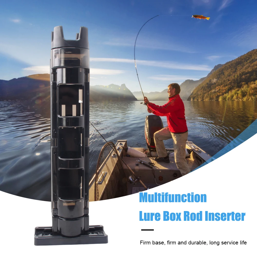 البلاستيك الصيد رود حامل انفصال صندوق الصيد قضيب عرض قوس قابل للتعديل المحمولة دائم المفاجئة تصميم لمستلزمات الصياد #2