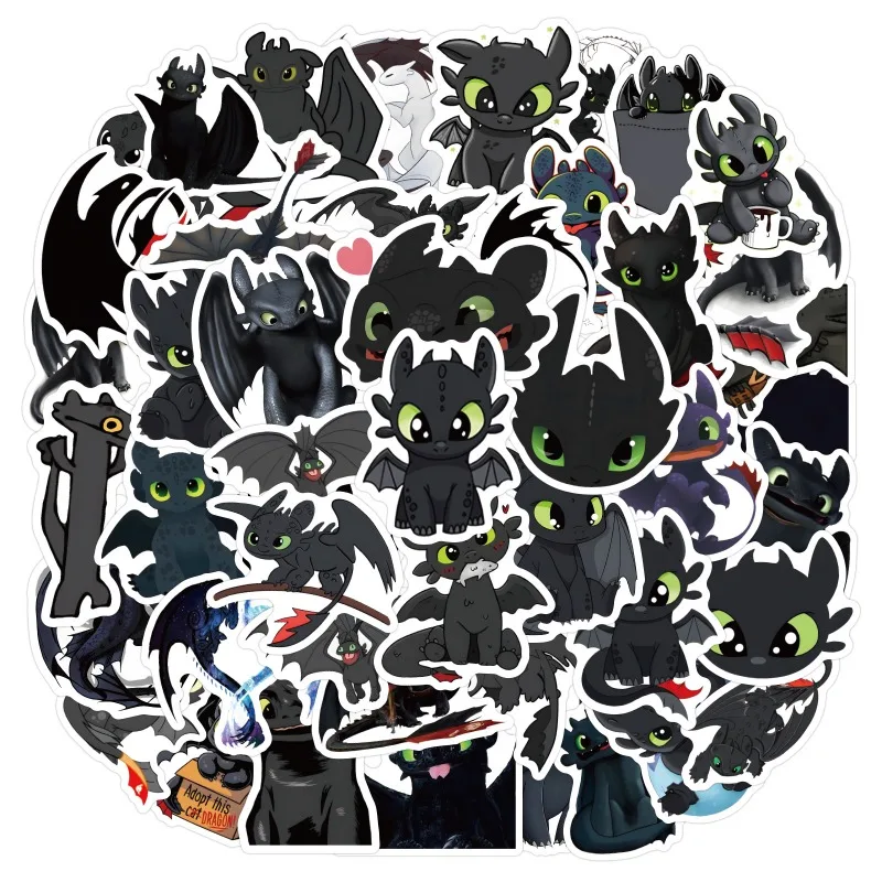 

55 Toothless Cartoon Cute Toothless Stickers Decorative Handbooks Stationery Cups Computer Stickers
