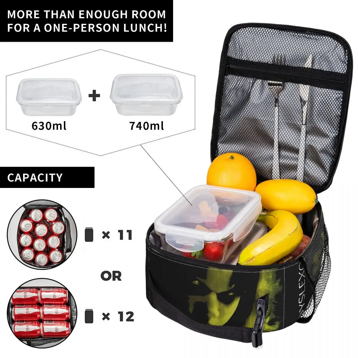 The Dyslexorcist Insulated Lunch Bags The Exorcist Horror Movie Storage Food Box Portable Cooler Thermal Lunch Boxes For School image 4