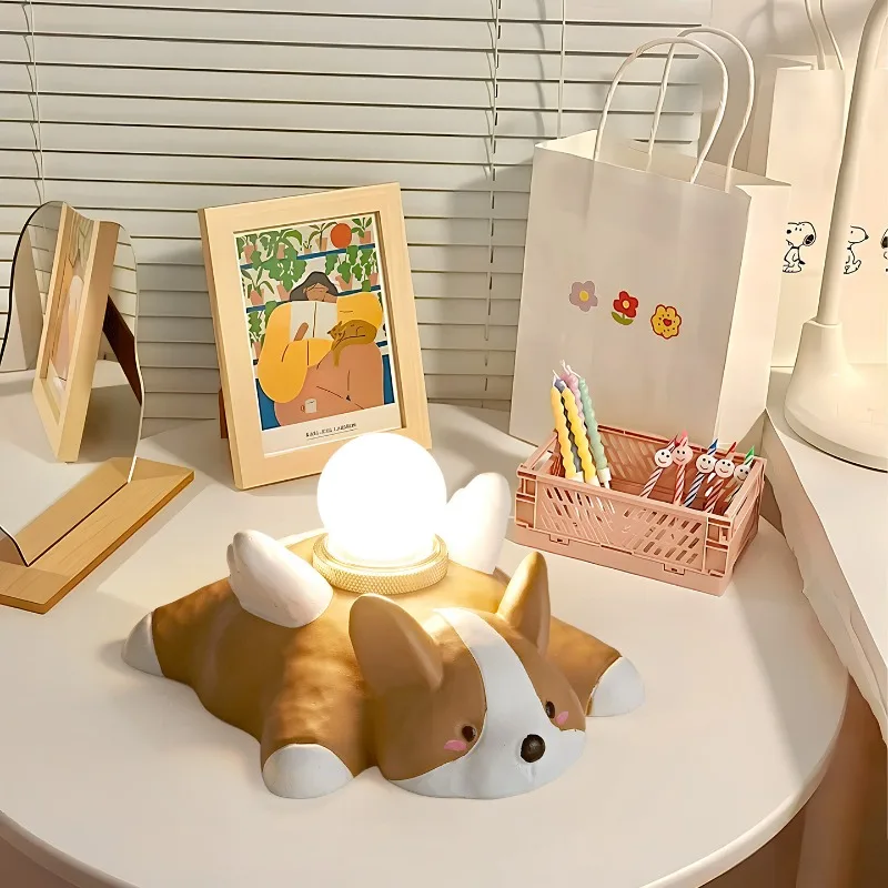 Creative Tiger Night Light Study Bedroom Bedside Atmosphere Lamp Birthday Gift Home Decor Desktop Ornament Lighting Fixtures