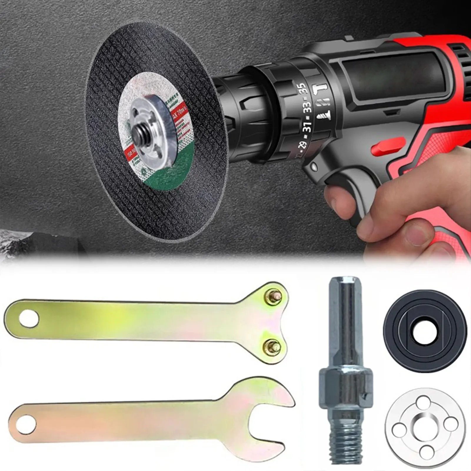 

Комплект насадок для полировки электрической дрели трансформирует дрель в универсальную шлифовальную машину для проектов улучшения дома