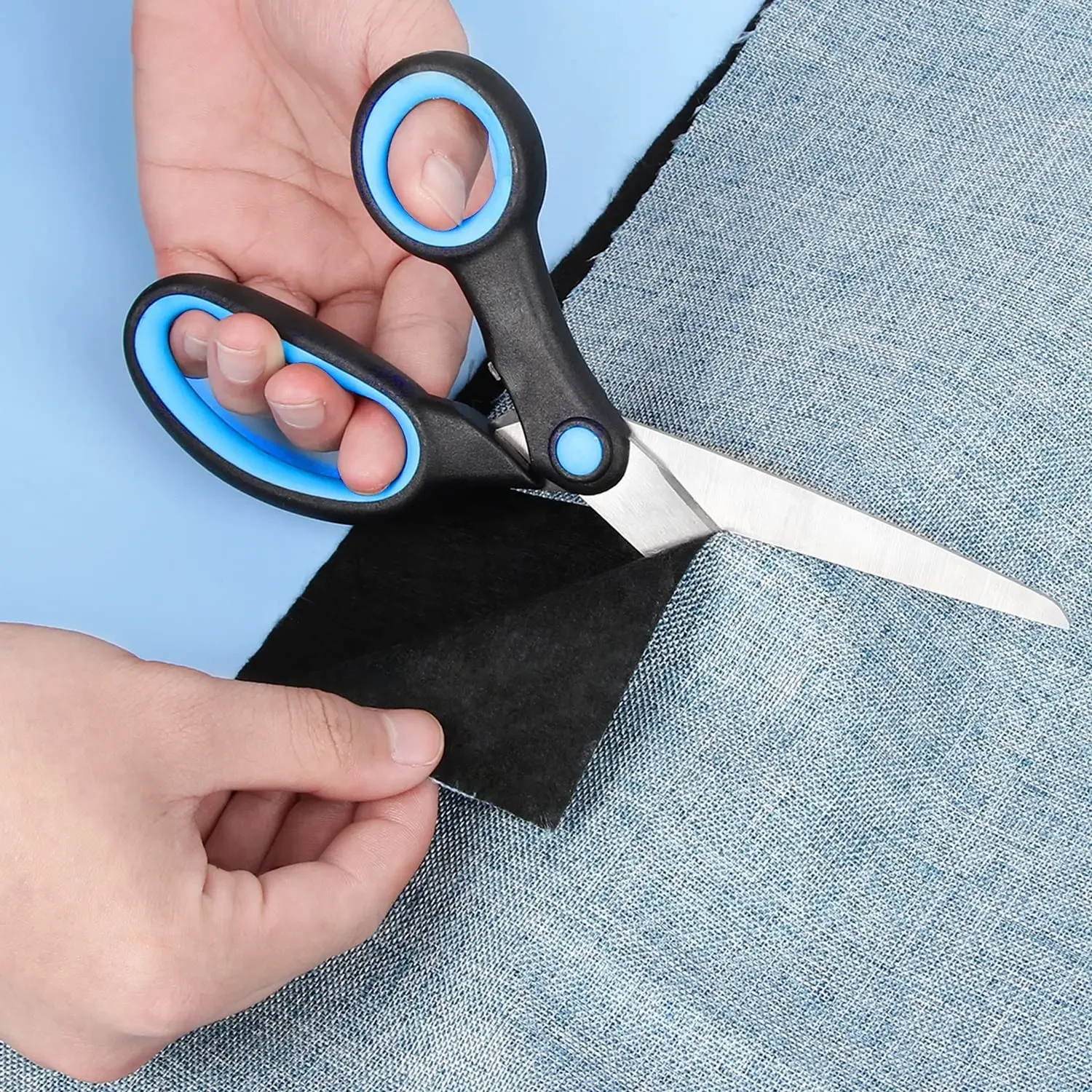 Stoffschere für Linkshänder, 25,4 cm, professionelle, robuste Schneiderschere für Leder, Nähen, Stickerei, Heim-Nähzubehör – Detail 7