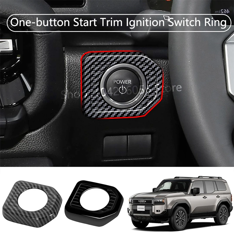 

One-button Start Trim Ignition Switch Ring RHD For Toyota Prado LC250 Land Cruiser 250 2024 2025 Car Interior Accessories
