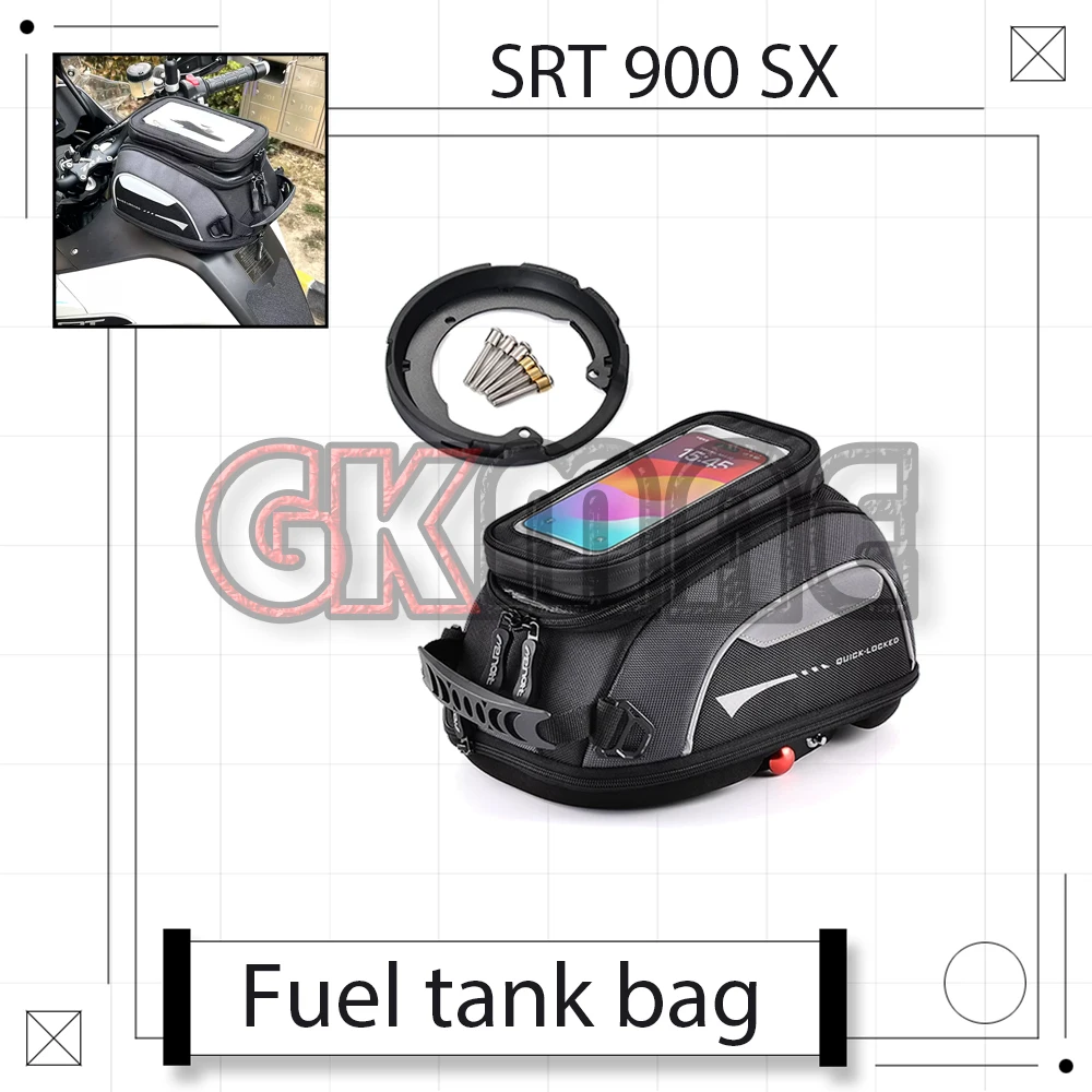 Fit For QJMOTOR SRT 900 SX SRT900SX Motorcycle Modified Quick Detach Tank Bag Touch Screen Phone Pocket Waterproof Storage Bag