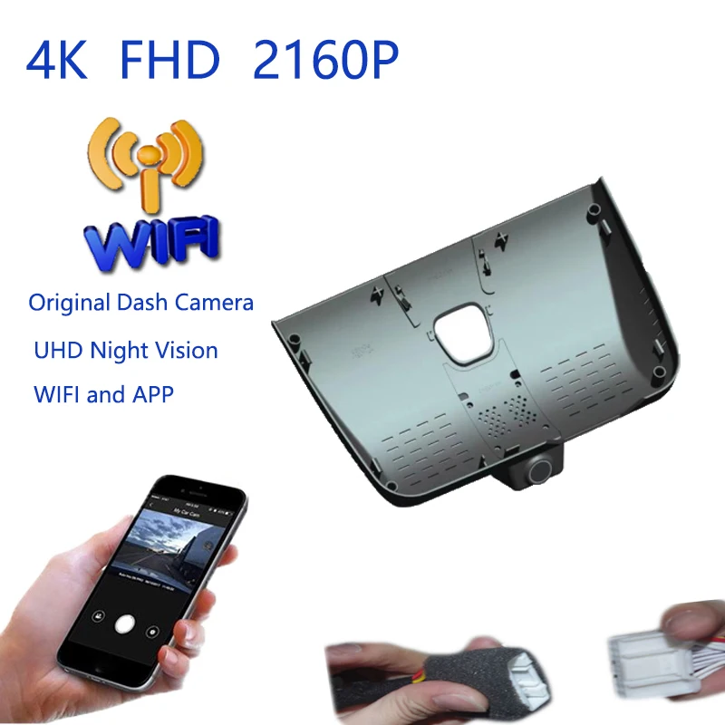 

4K Plug And Play Car Video Recorder Wifi DVR Dash Camera For BYD Sealion 05 Song PRO DM-i 2025 Night Vision