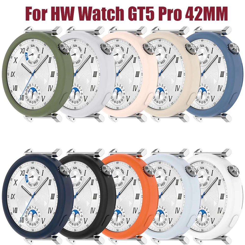 

Case For Huawei Watch GT5 Pro 42mm Smart Watch Silicone Protective Cover Anti-scratch Bumper Shell Huawei GT5 Accessories