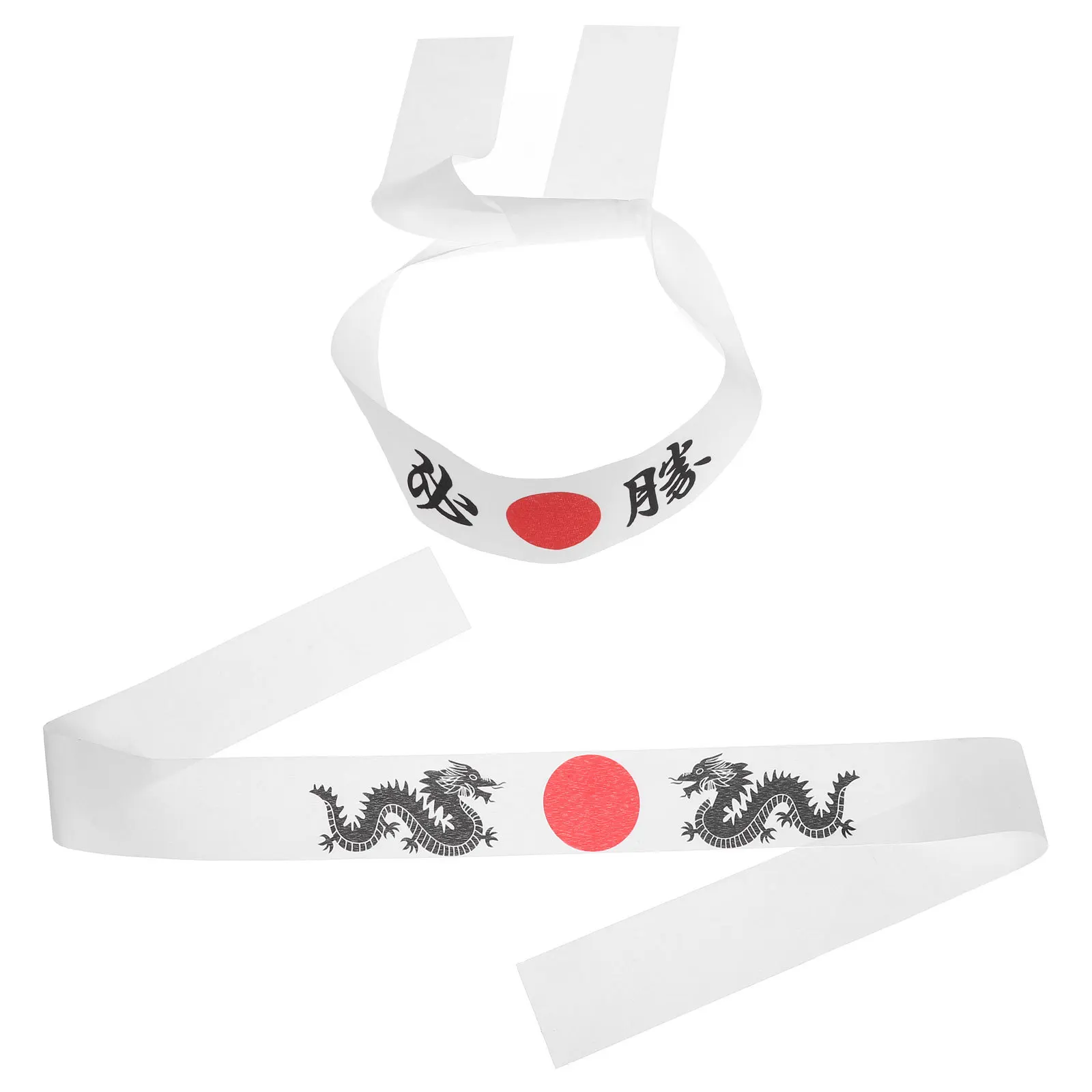 

2Pcs Ninja Headb s Japanese Samurai Chef B Hats Karate Sweatb s Hair Accessories Stylish Design Comfortable Polyester