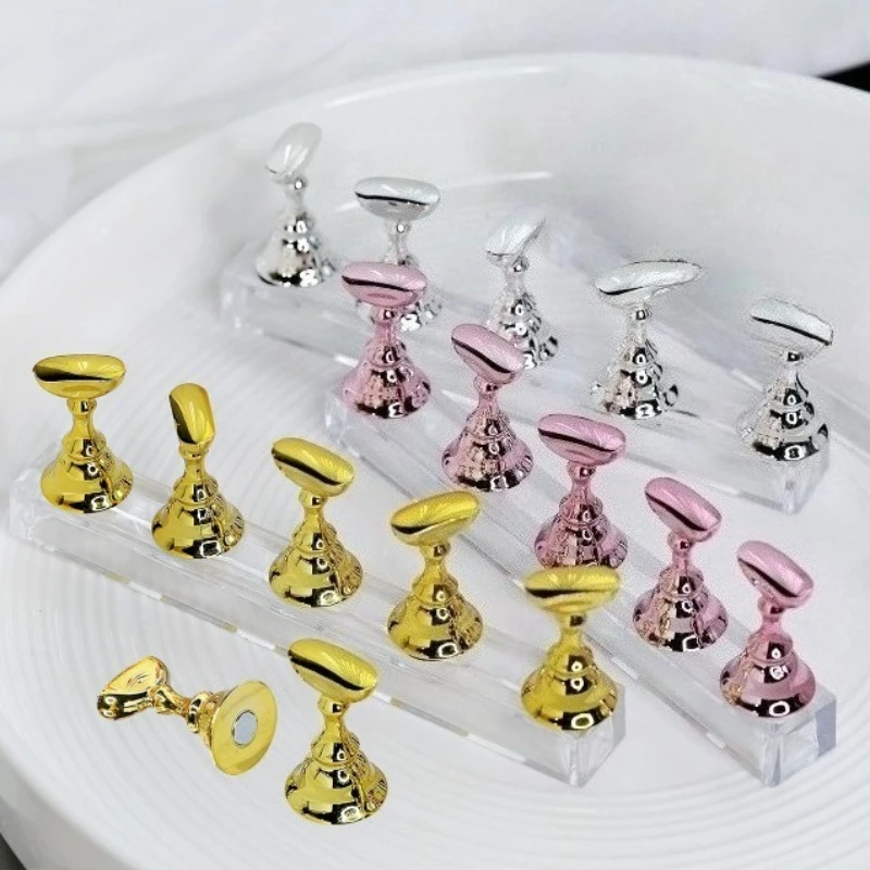 

1set Nail Tip Holder Japanese Checkerboard Acrylic Display Base Practice Stand Board Boxed For Nail Art Salon Personal Manicure