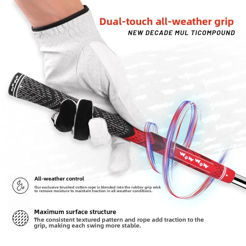 New standard golf rubber handle cotton thread non-slip club grip accessories