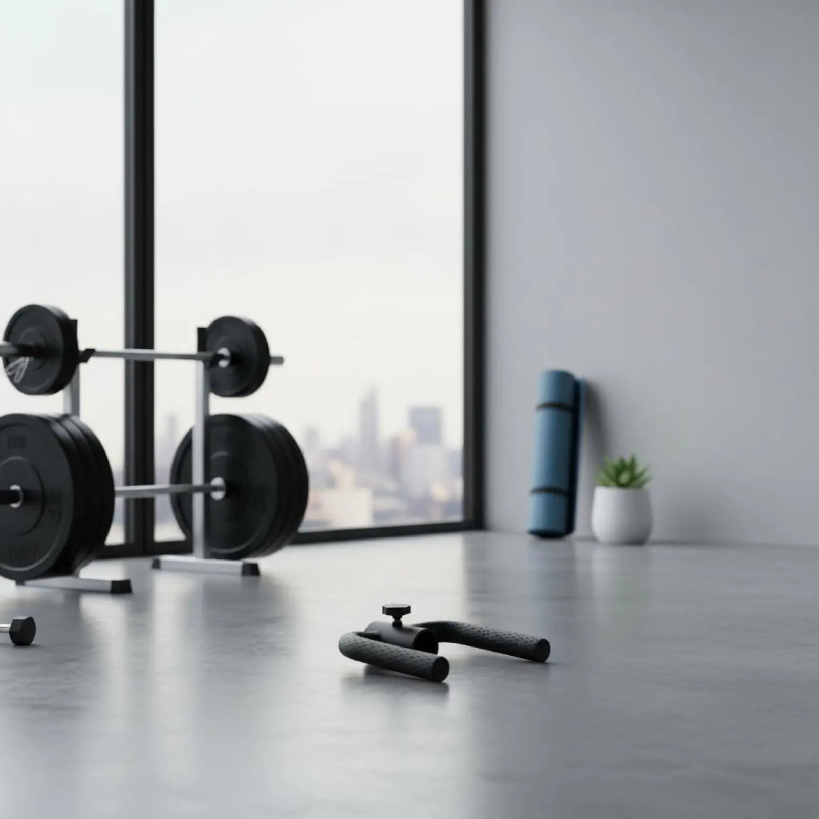 Picture 6: 3 Pieces T Handle Barbell Grip Anti-Slip Barbell Grip Attachment for Weight Training, Gym
