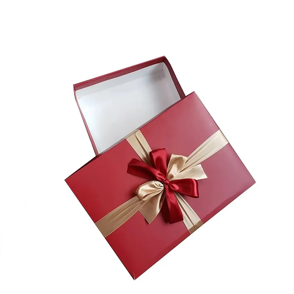 

Custom Luxury Clothing Packaging Box｜Matt Laminated Ribbon Gift Box｜Premium Paperboard Packaging