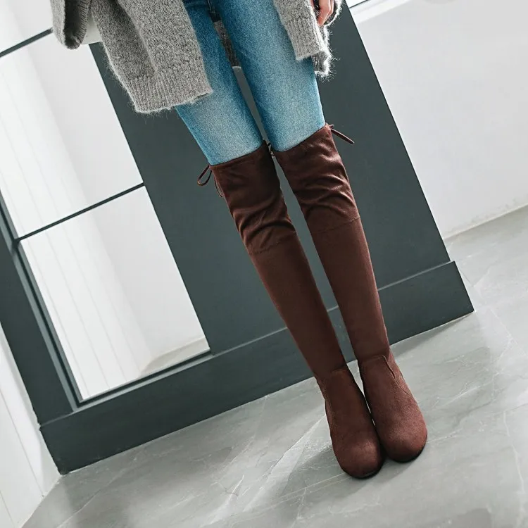 Big Size 11 12 13  14 15 16 17   Europeans and Americans with round head, thick heel, high heel, long barrel and thin boots