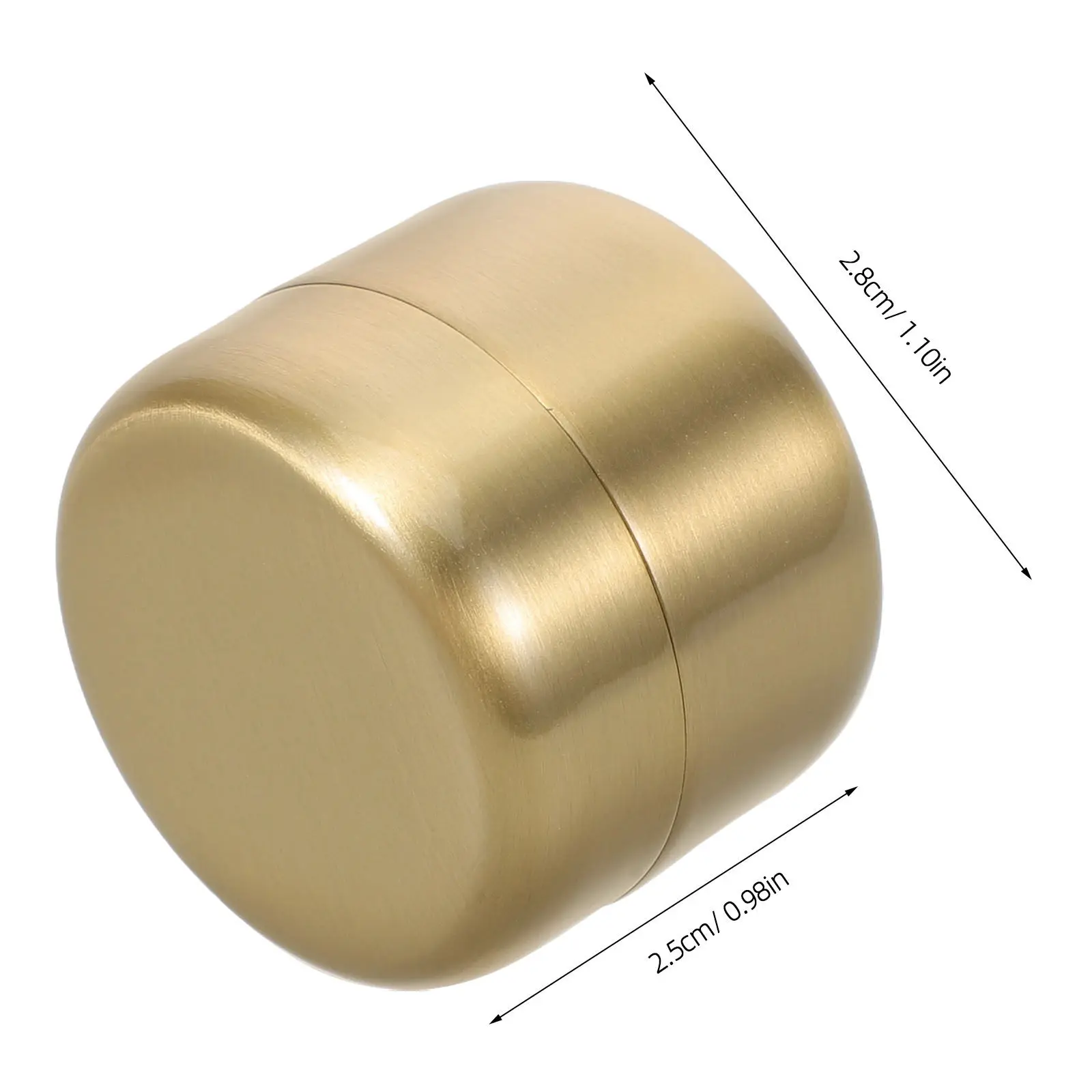 Round Stainless Steel Waterproof Pill Box Portable Metal Medicine Storage Organizer Travel Compact Case Round Pill Case