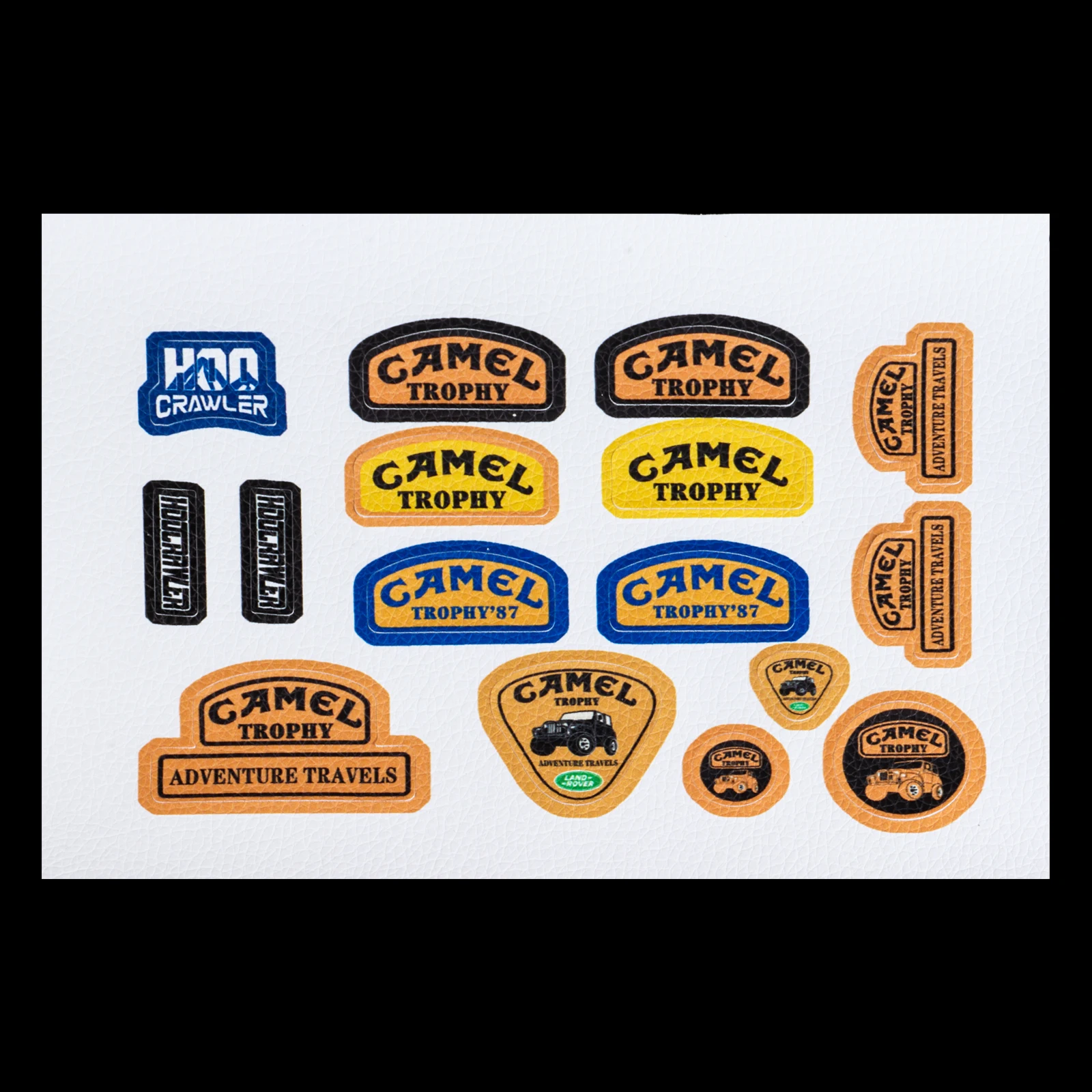 ملصقات جلدية محاكية لسيارات التحكم عن بعد، زخرفة بمقياس كاميل تروفي لسيارات التحكم عن بعد بمقياس 1/10 و1/18 و1/24 مثل SCX10 وFCX10 وTRX4 وTRX4M وSCX24