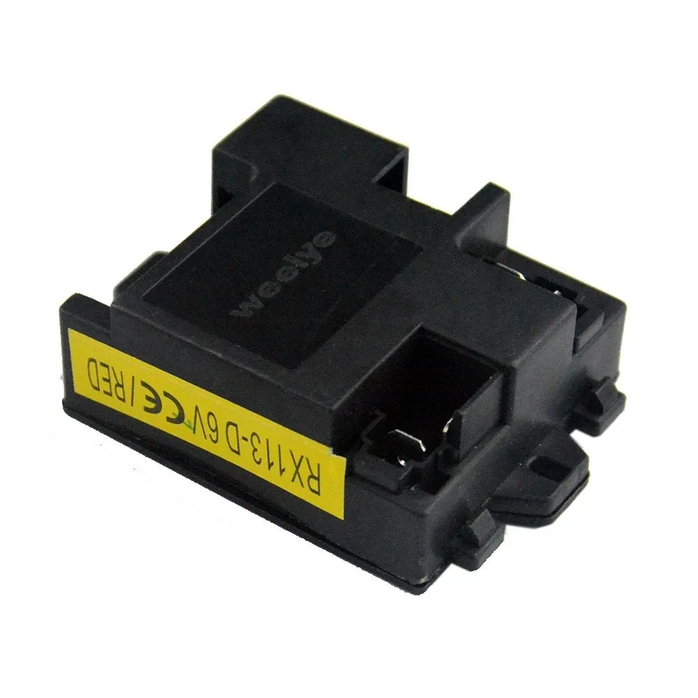 ตัวรับสัญญาณ RC รุ่นใหม่ RX113-A-12V พลาสติก สีขาวดำ สำหรับรถยนต์ไฟฟ้า RC 12V 6V เมนบอร์ดรถยนต์ไฟฟ้าสำหรับเด็ก