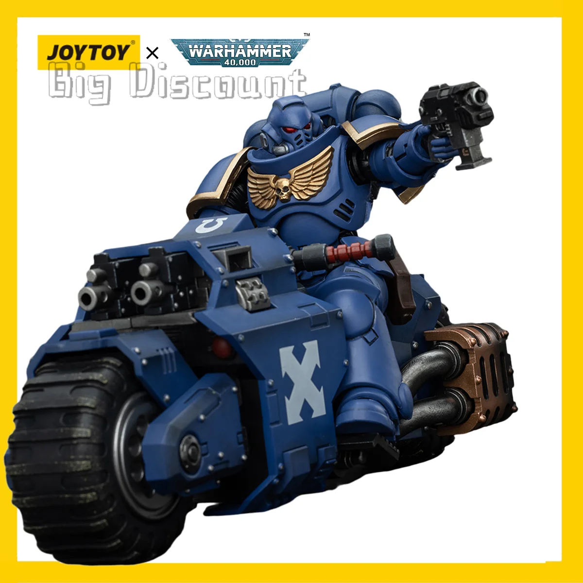 [Pre-order] JOYTOY Warhammer 40,000 Action Figure 1/18 Ultramarines Outriders&Brother Catonus Model Gift collectibles