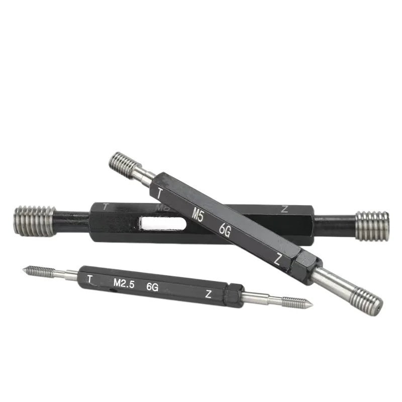 1PCS  Accuracy 6G M59-M60 X0.5/0.75/1.0/1.25/1.5/2/3/4/5.5 Metric Fine Thread Plug Gauge High Quality Steel Measure Tool