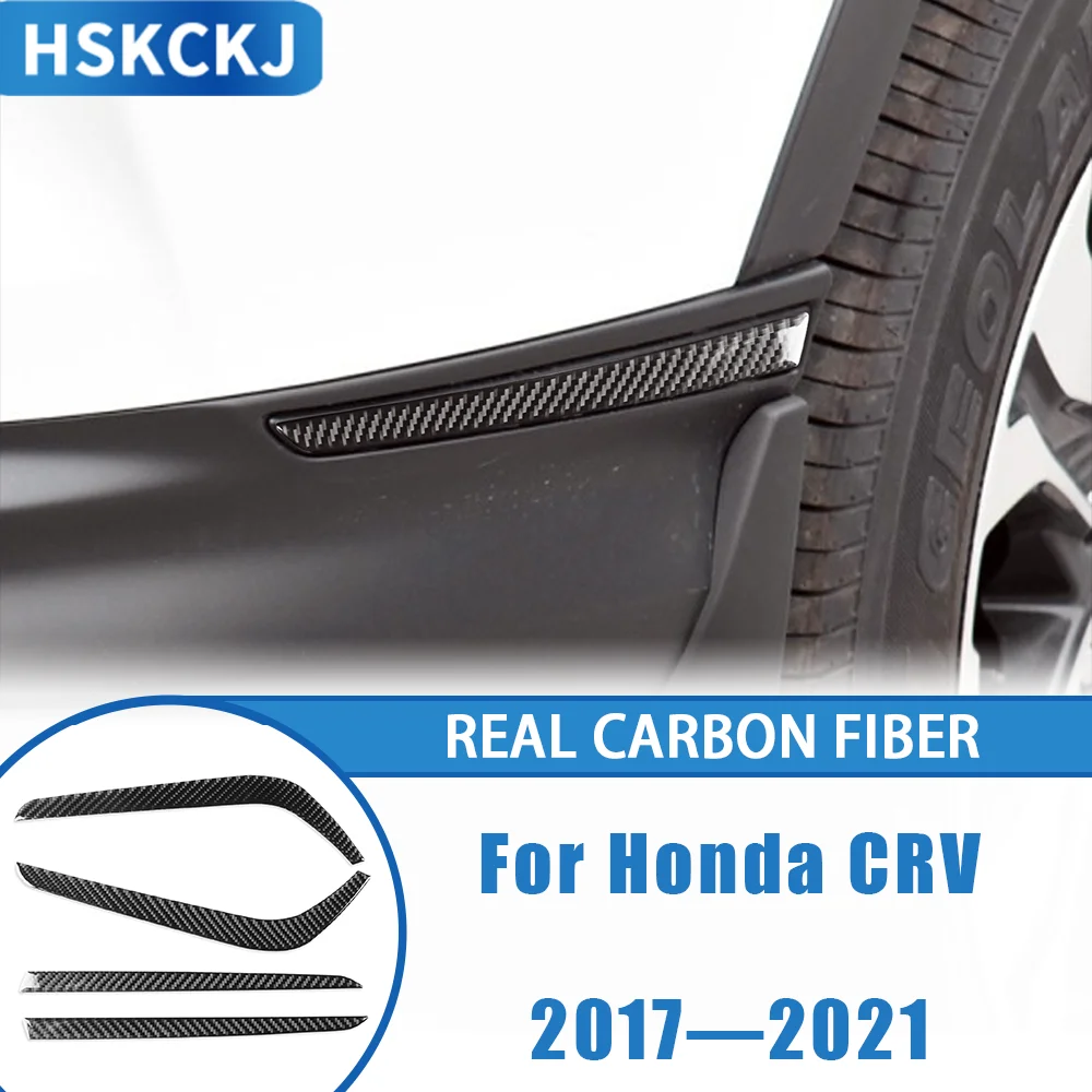 

For Honda CRV 2017—2021 Car Accessories Carbon Fiber Outside Anti-kick Protector Strips Interior Cover Trim Sticker Modification