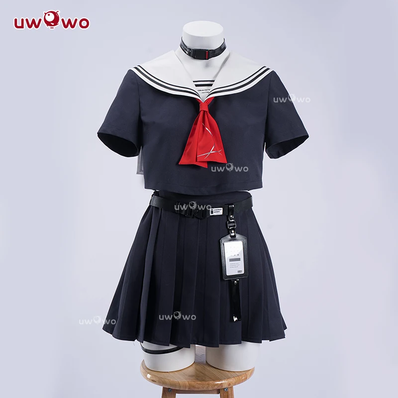 재고 있음 UWOWO 치사 코스프레 게임 Wuthering Waves 치사 코스프레 의상 S-3XL 할로윈 의상