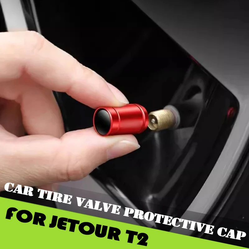 

Car Tire Valve Protective Cap Fit for Jetour Traveller T2 2023 2024 2025 Modification Aluminum Alloy Valve Car Accessories