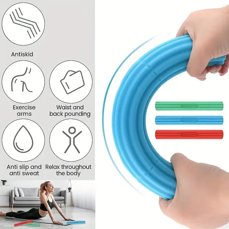 Torque Fitness Twist Bar Wrist Forearm Strength Trainer Arm Hand Grip Exerciser Muscle Rehabilitation Home Workout Equipment