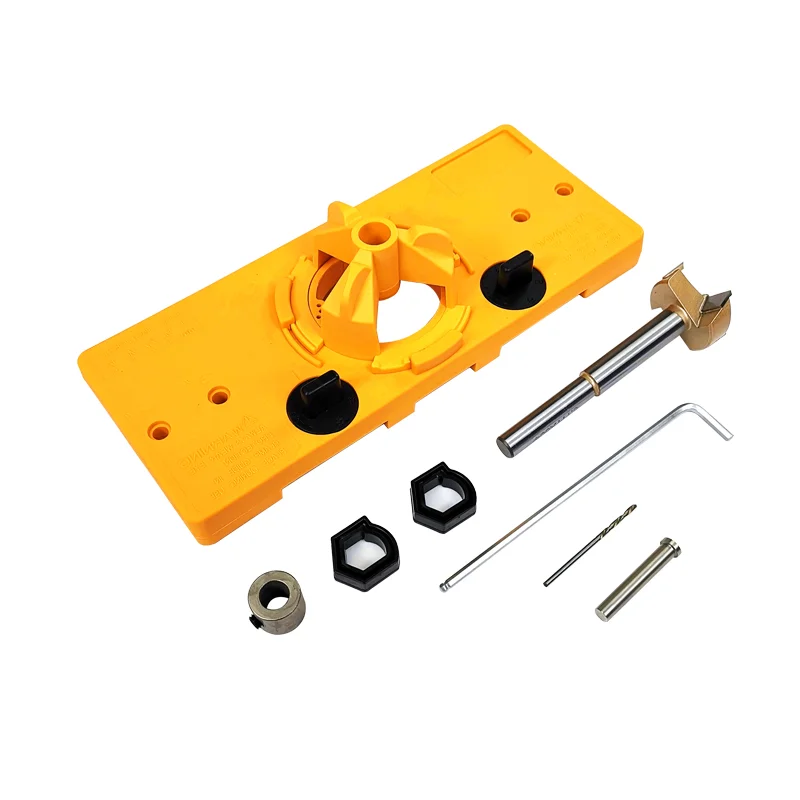 

Customized Woodworking 35mm Hinge Hole Punch Positioner Cabinet Drilling Hole Punch Locator Set