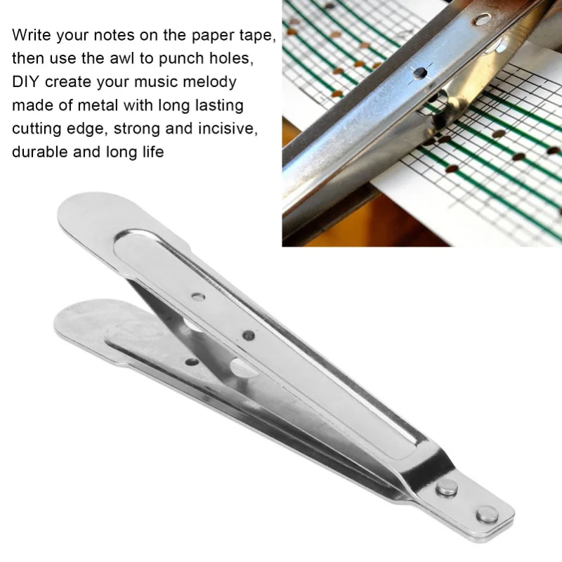 Music Tape Hole Puncher For 15 30 Note Hand Cranked Paper Tape Score Movement DIY Music Box Accessories