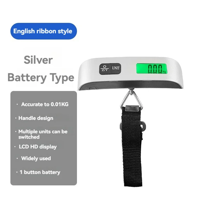 

110lb/50kg Portable Scale Digital LCD Display Electronic Scale Weight Suitcase Travel Weighs Baggage Bag Weight Balance Tool