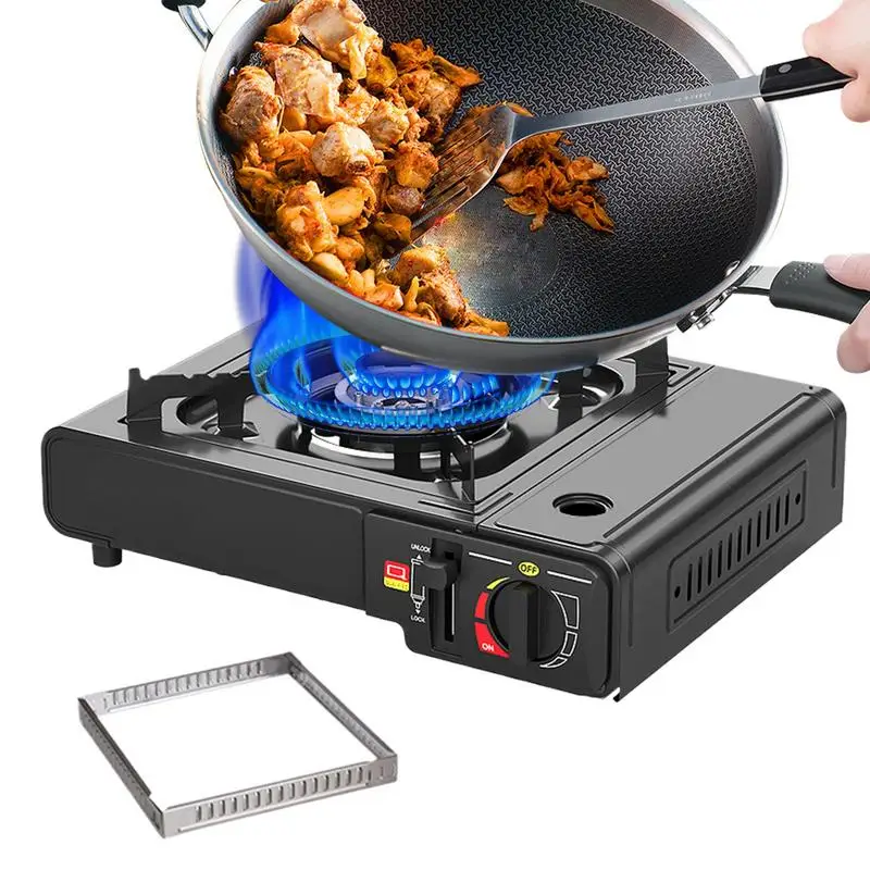 

Portable Cassette Stove Camping Compact Outdoor Camp Stove Powerful Burner Heavy Duty Cooker kitchen Accessories For Travel