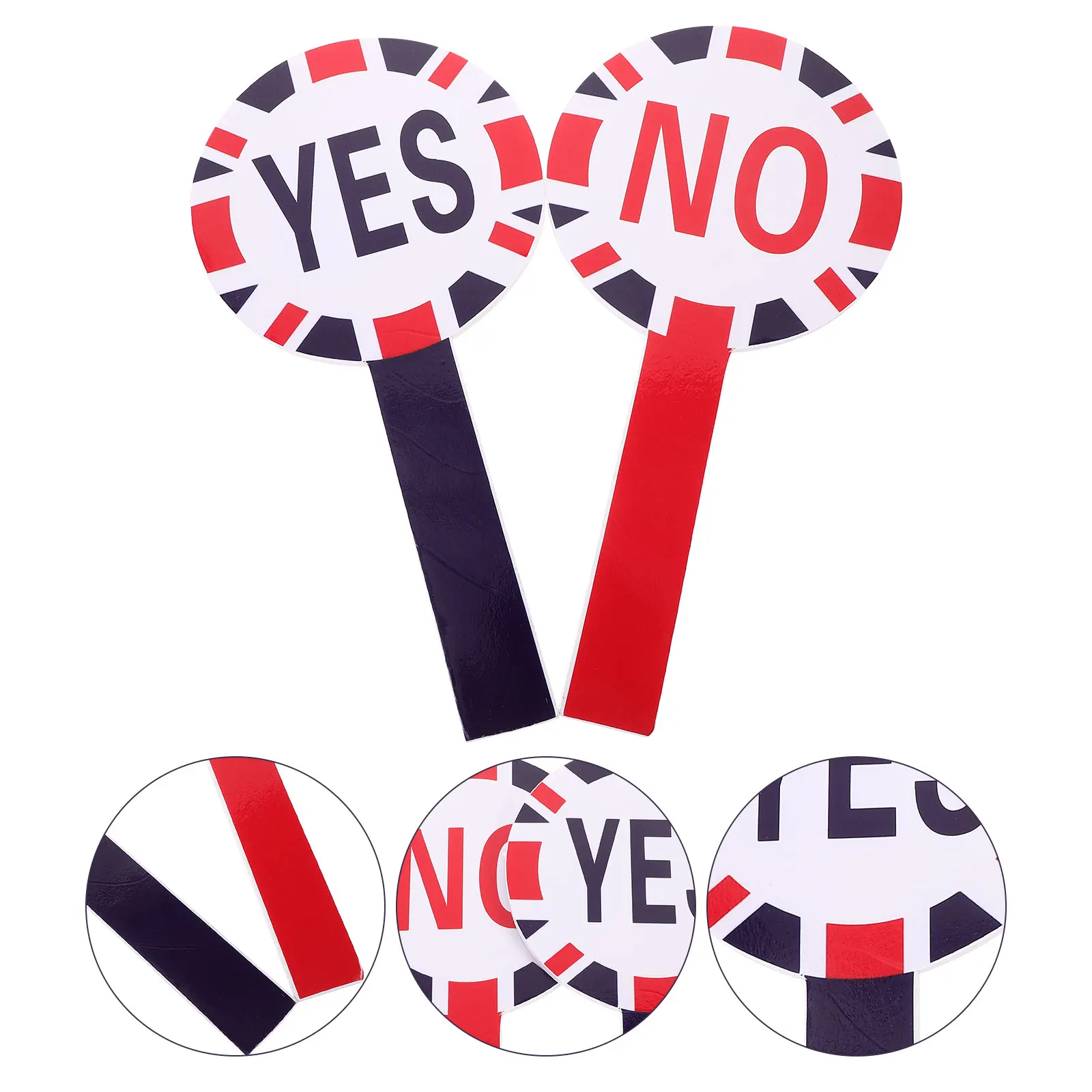 

1 set Decision Card 15x30cm Foam Reusable Classroom Supplies Handheld Yes No Paddle Teacher Judging Portable Voting School