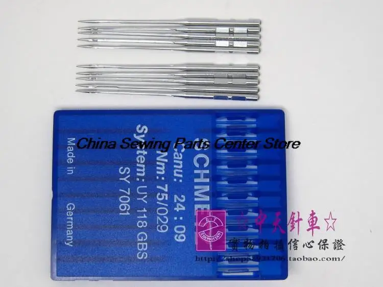 10PCS German Original Blue Lion Uy118 Uy118gbs Burr Schmetz Flx118gbs Sewing Machine Needle 90/14 Industrial Sewing Machine