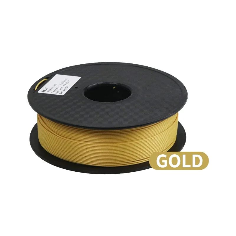 Imagem -06 - Filamento Pla Antigo para Material de Impressão 3d Metálico Dourado Sedoso Latão de Bronze de Metal Ouro Velho Prata Cor de Cobre Seda 1.75 mm