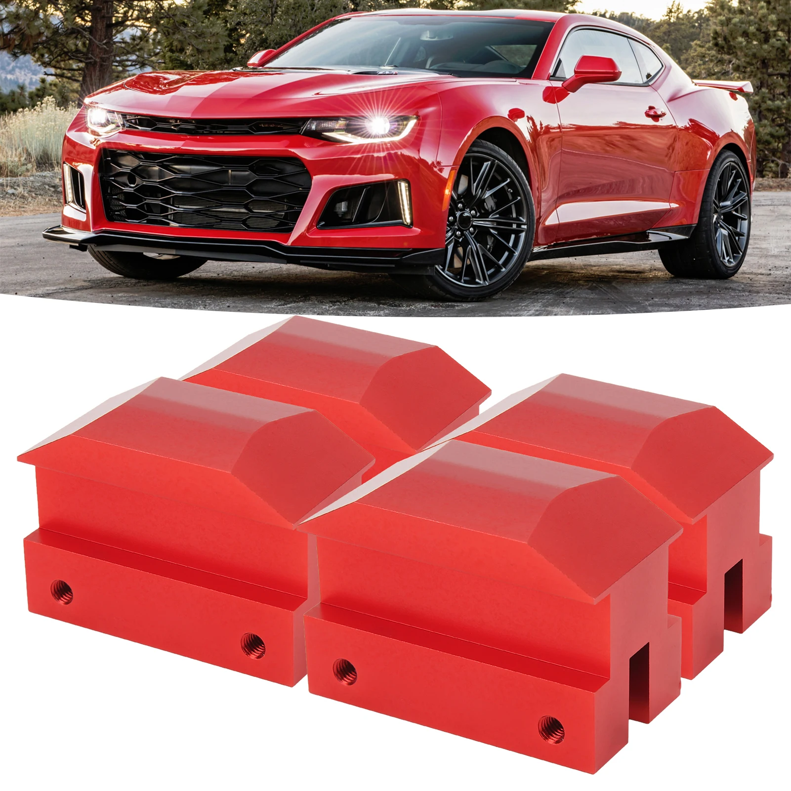 4 قطع محول نقطة وسادة رفع جاك (واقي إطار جاك بوك، نوع الاستبدال) لكامارو الجيل السادس 2016‐2024 باستثناء قابل للتحويل #6